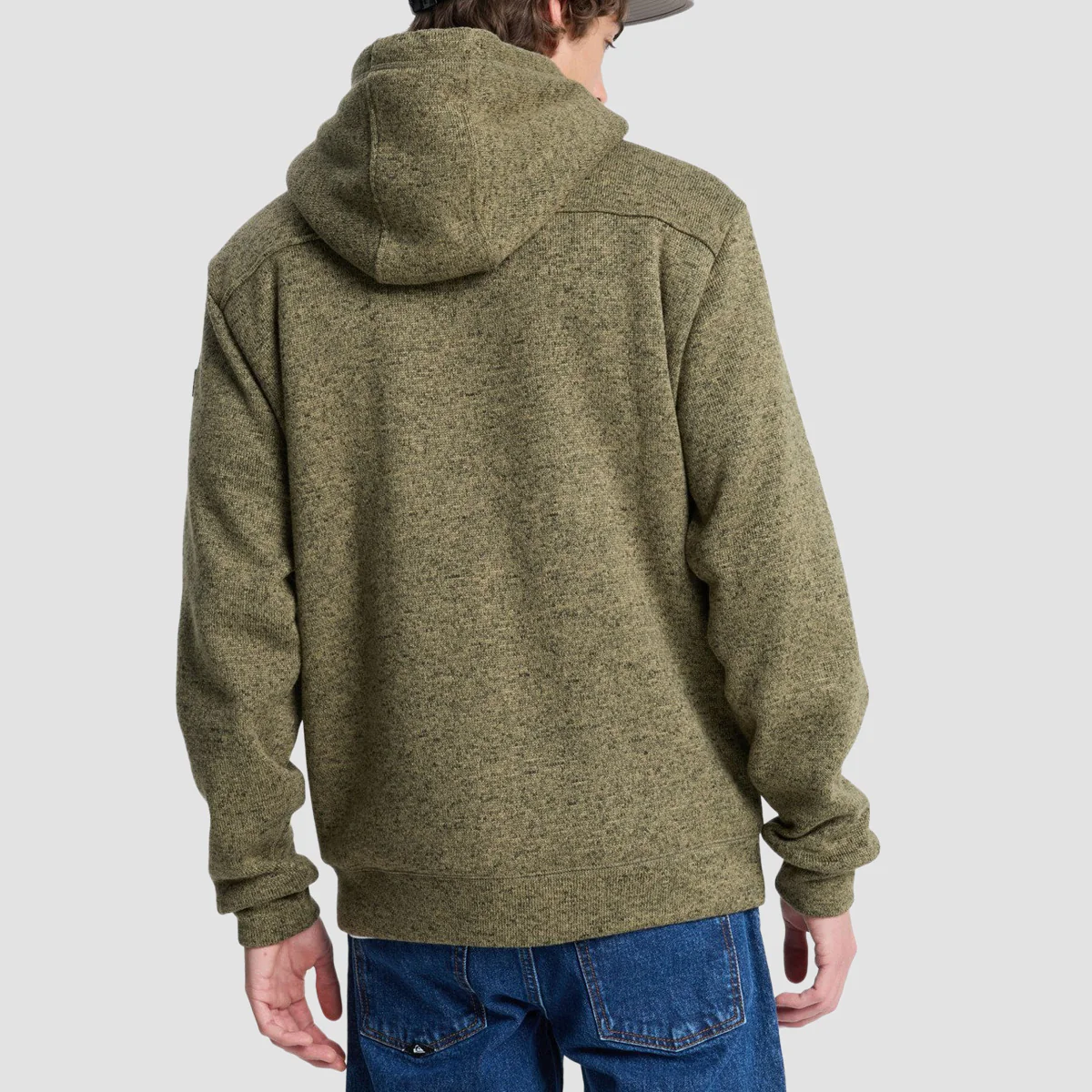 Quiksilver Keller Sherpa Zip Hoodie Aloe Heather - Image 2