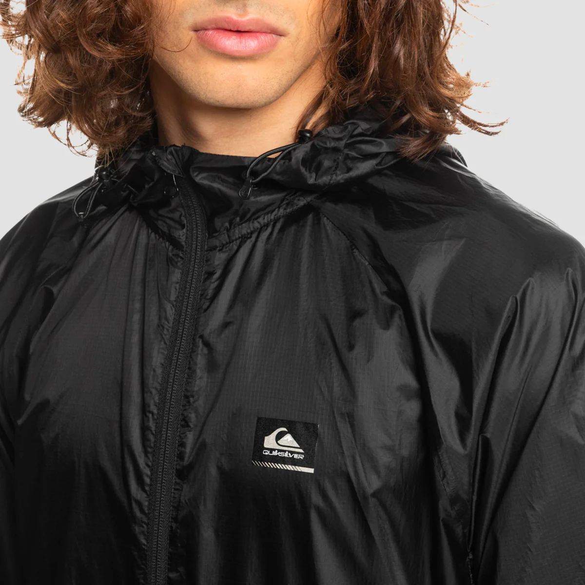 Quiksilver Lightweight Runner Shell Jacket Black - Image 4