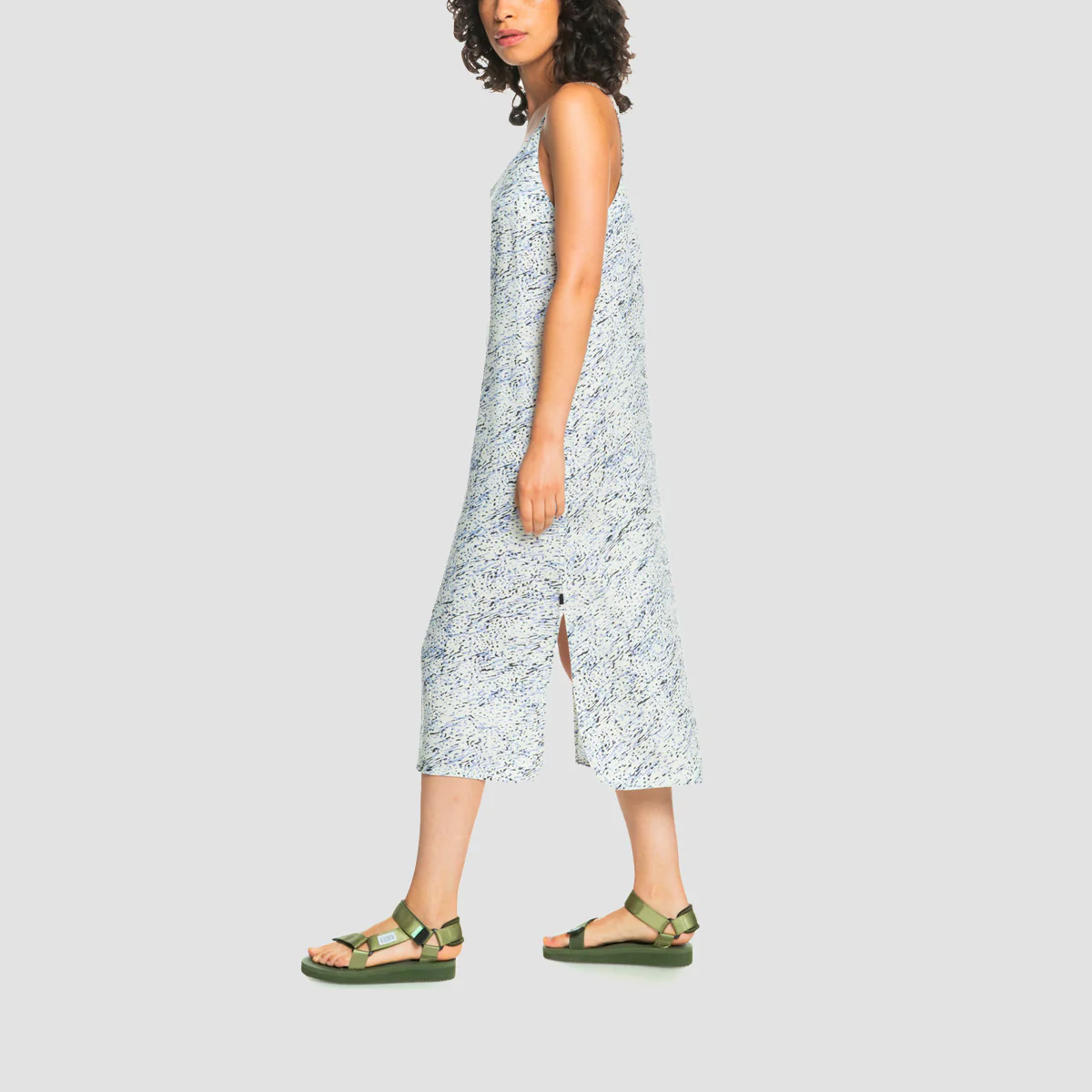 Quiksilver Long Summer Slip Dress Hydrangea Animinimal - Womens - Image 2