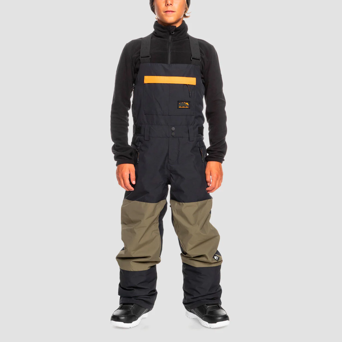 Quiksilver Mash Up Snow Bib Pants True Black - Kids