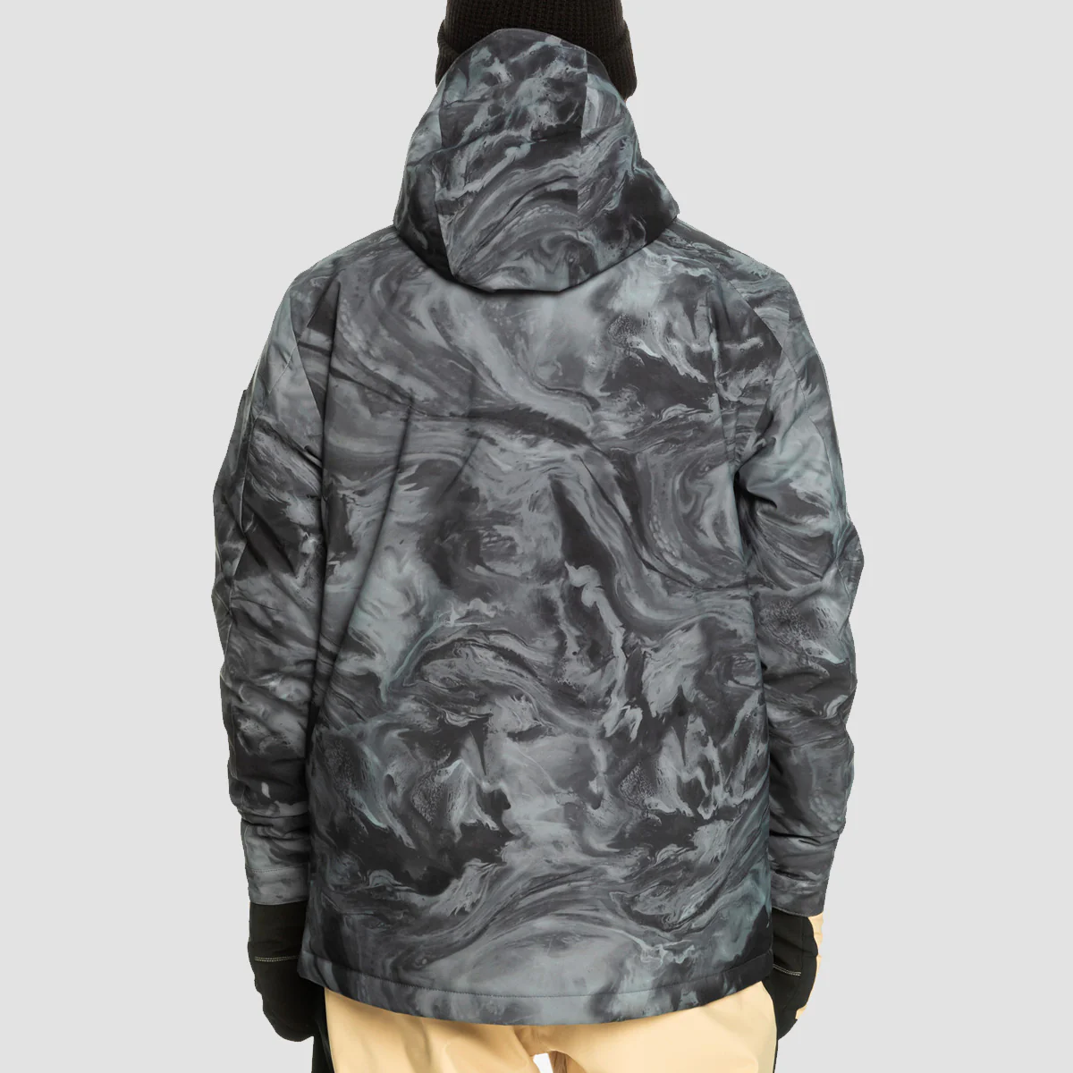 Quiksilver Mission Printed 10K Snow Jacket Resin Tint True Black - Image 2