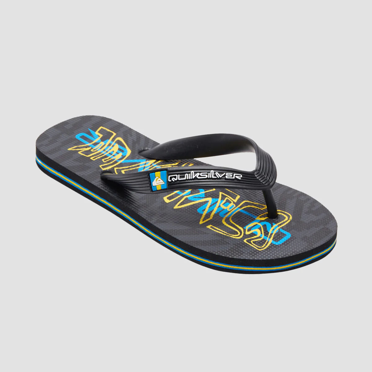 Quiksilver Molokai Art Flip-Flops Black 5 - Kids - Image 3