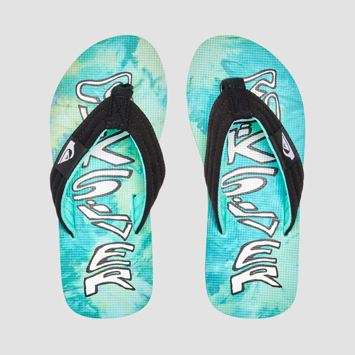 Quiksilver Molokai Layback Sandals Green/Blue/Yellow - Kids
