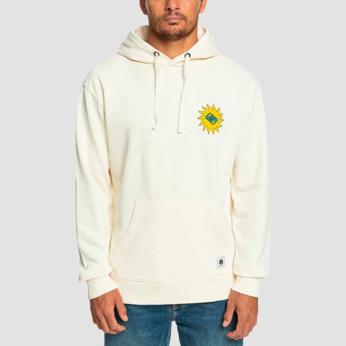 Quiksilver Planet Positive Pullover Hoodie Birch