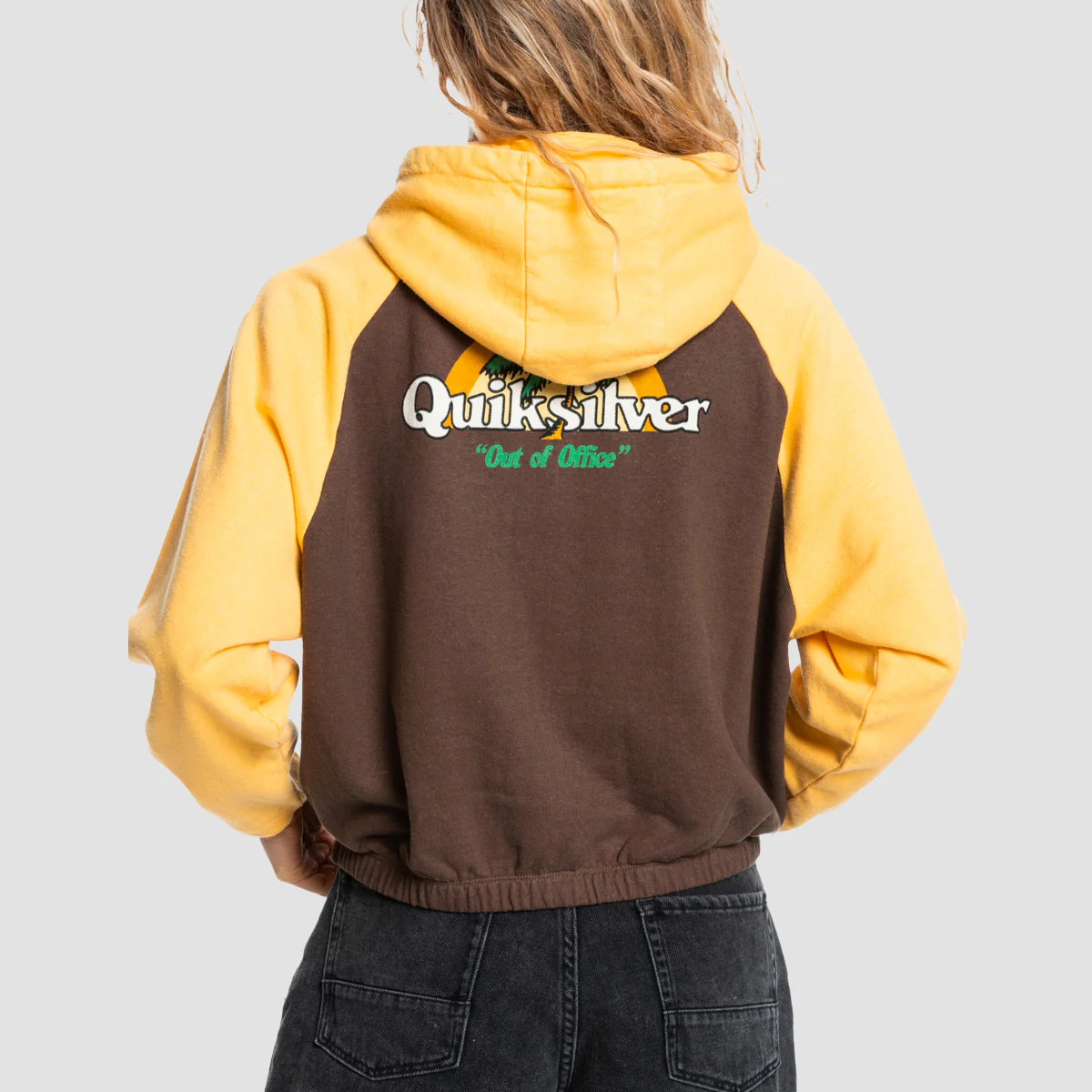 Quiksilver Pray For Wave Pullover Hoodie Teak - Womens - Image 2