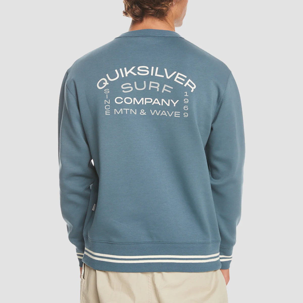 Quiksilver Rib Tip Crew Sweatshirt Bering Sea - Image 2