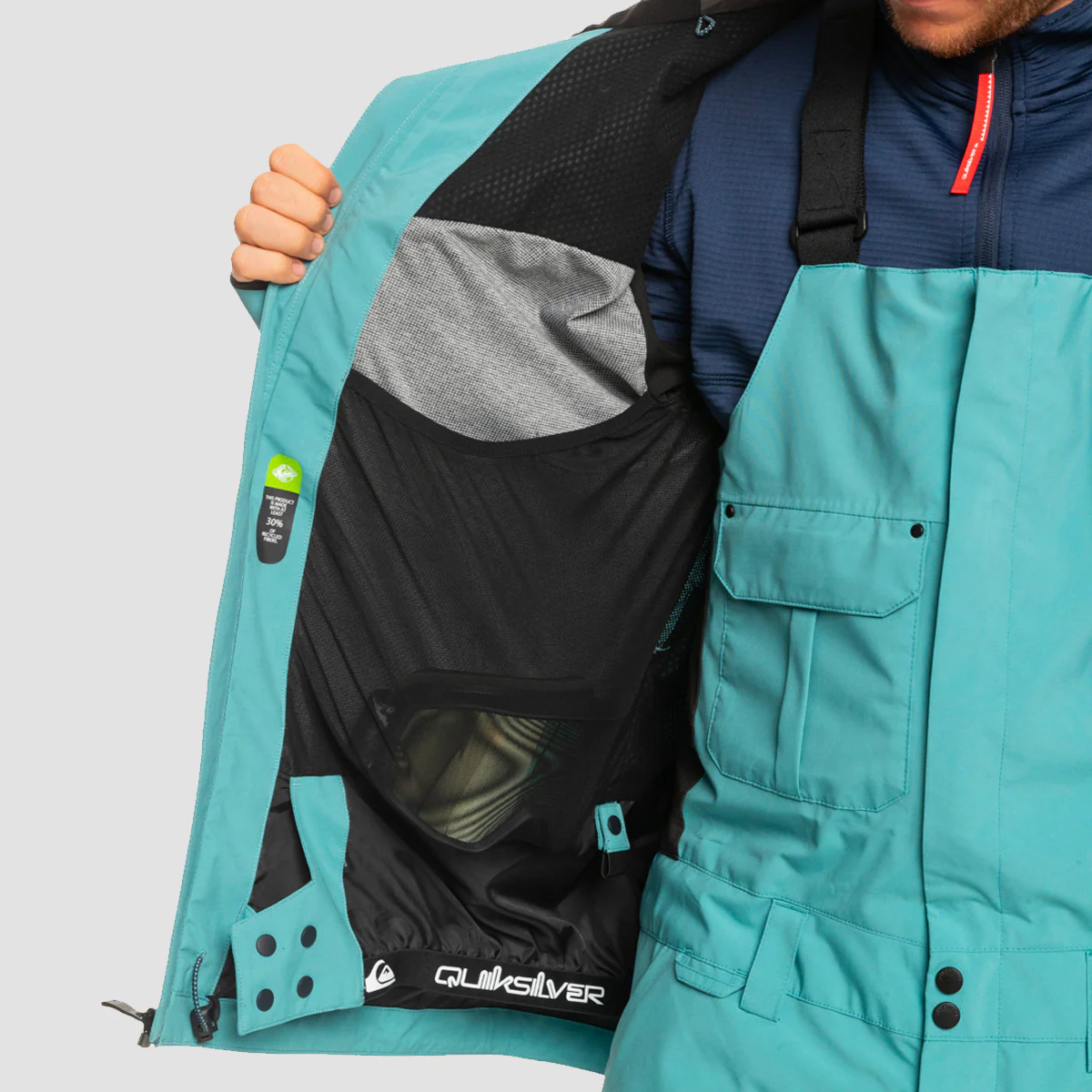 Quiksilver Sammy Carlson Stretch Quest Technical Snow Jacket Brittany Blue - Image 3
