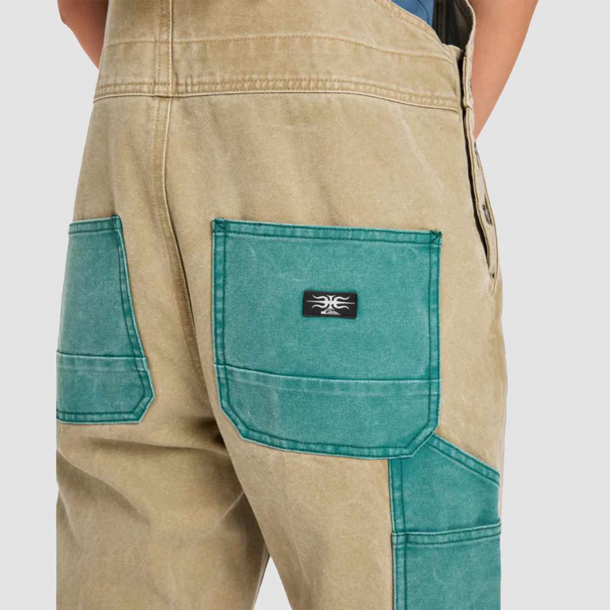 Quiksilver Sand Relaxed Dungarees Elmwood - Womens - Image 2