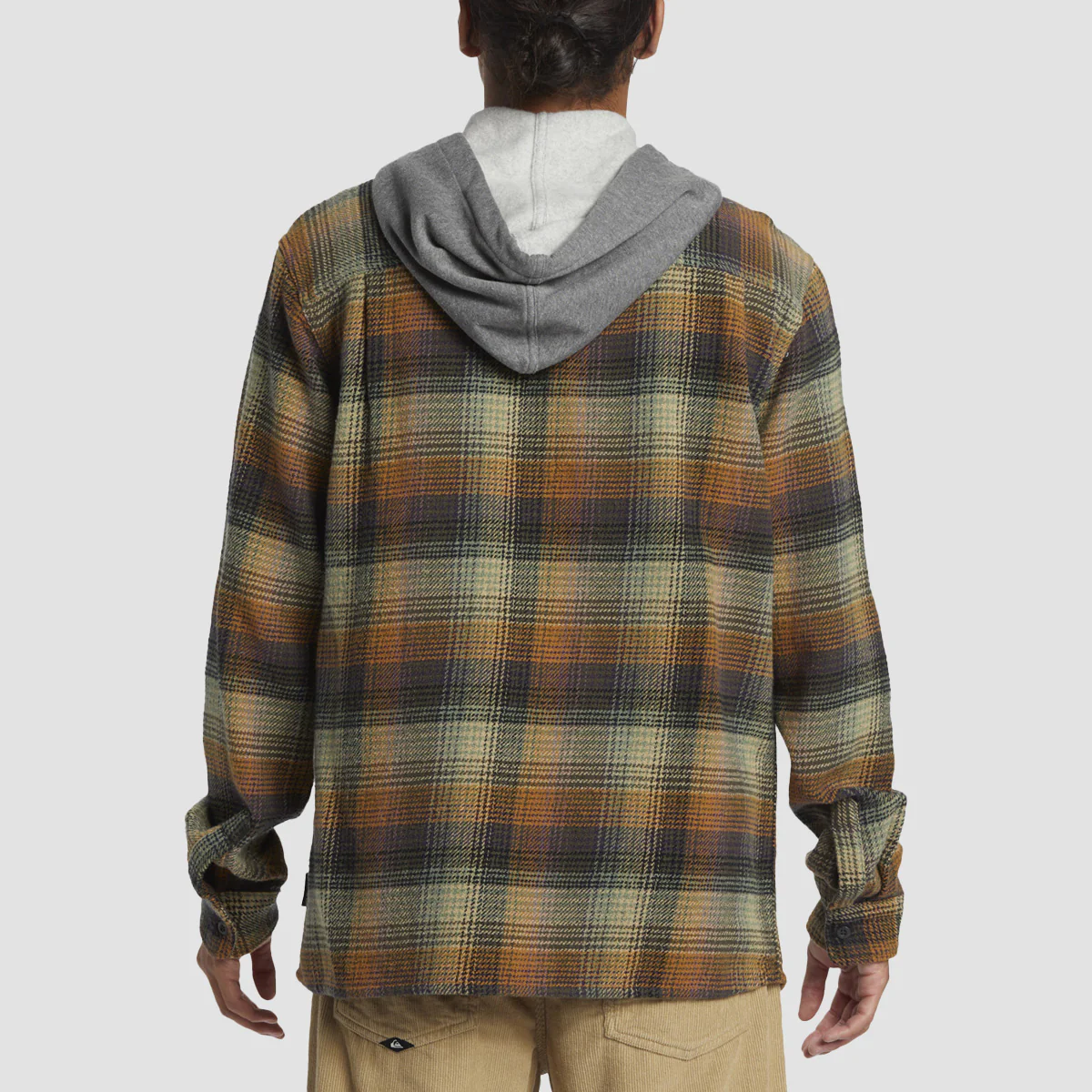 Quiksilver Sandbar Hooded Flannel Shirt Grapeleaf - Image 3