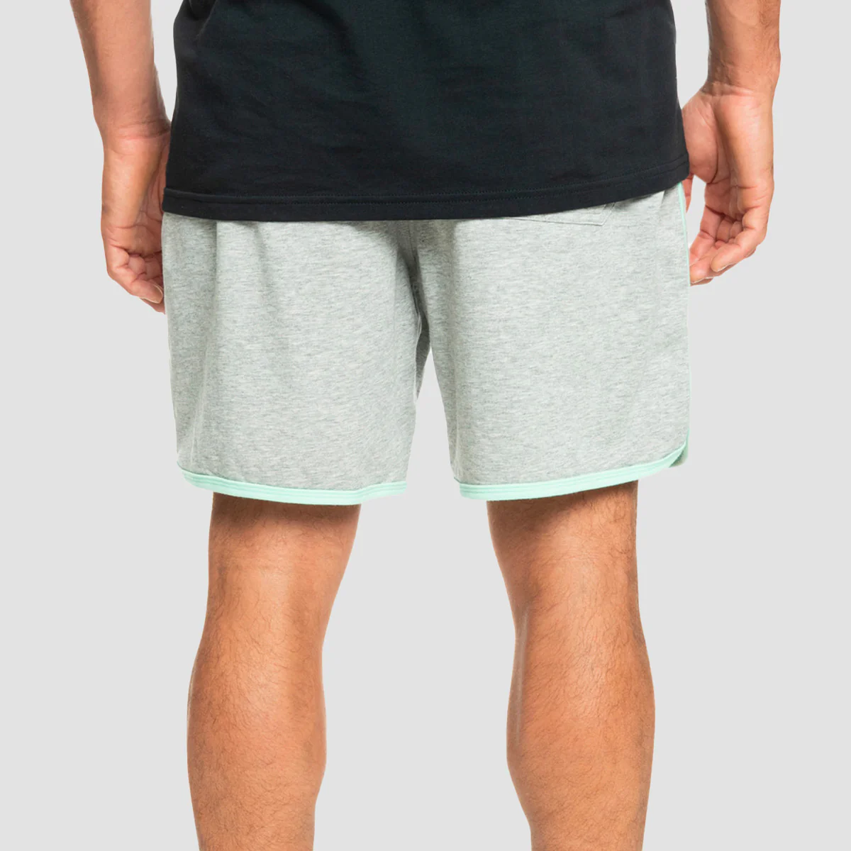 Quiksilver Scallop Terry Sweat Shorts Light Grey Heather - Image 3