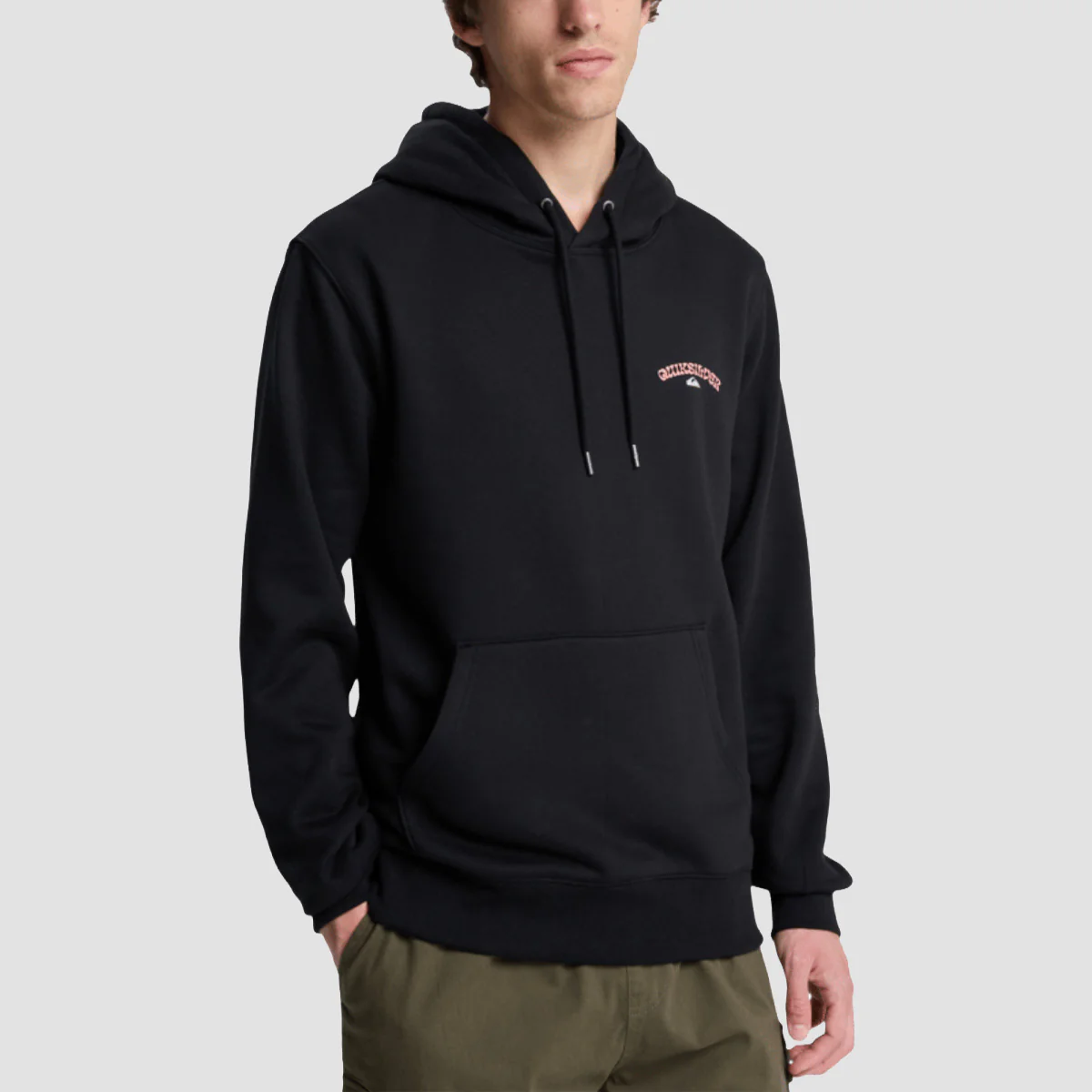 Quiksilver Screen Front & Back pullover Hoodie Black - Image 2