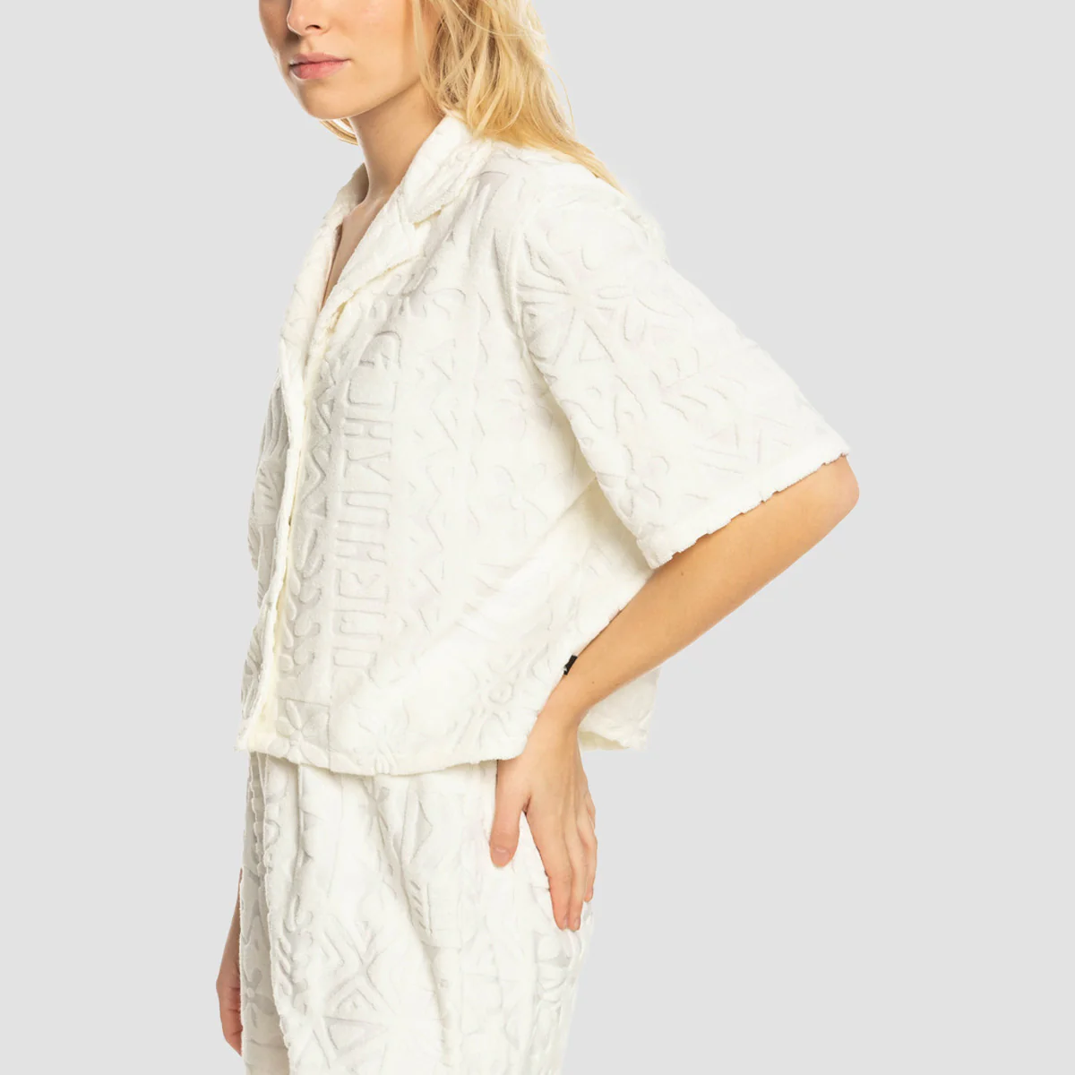 Quiksilver STM Nomad Culture Shirt Lily White - Womens - Image 3