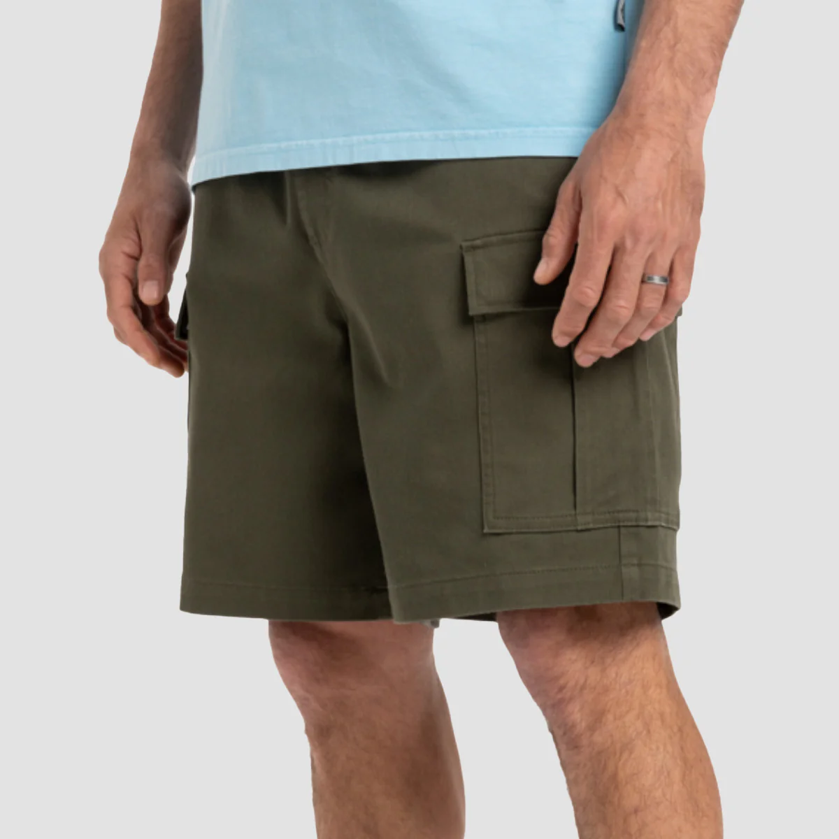 Quiksilver Taxer Cargo Shorts Grape Leaf - Image 2