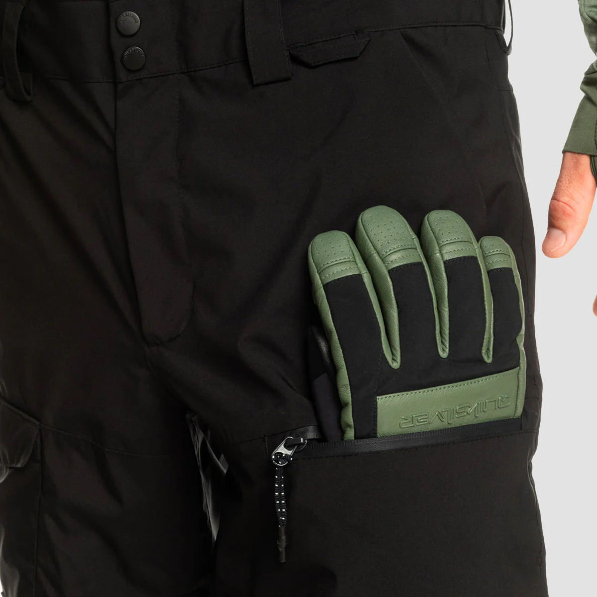 Quiksilver Utility 20K Snow Bib Pants True Black - Image 4