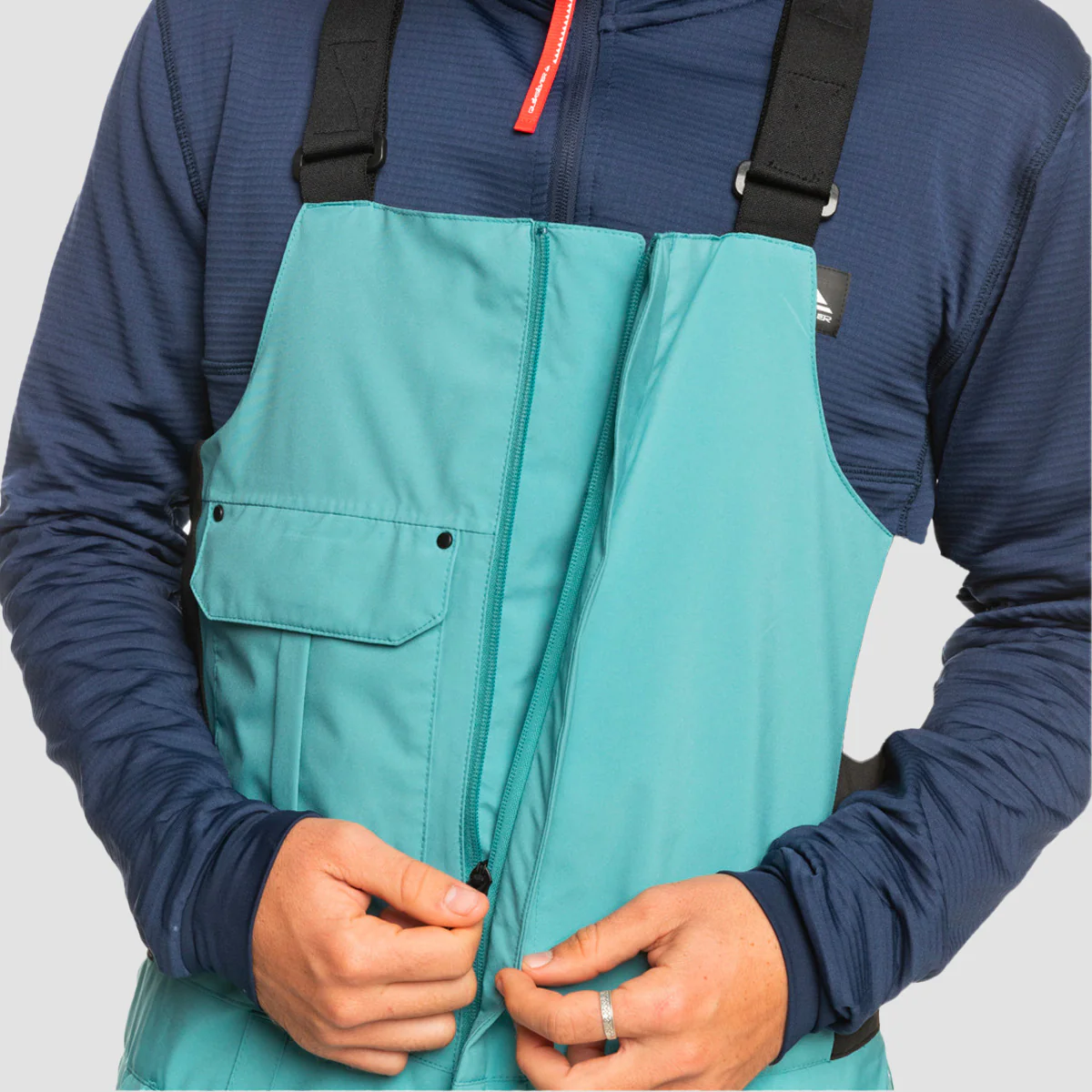 Quiksilver Utility Snow Bib Pants Brittany Blue - Image 3