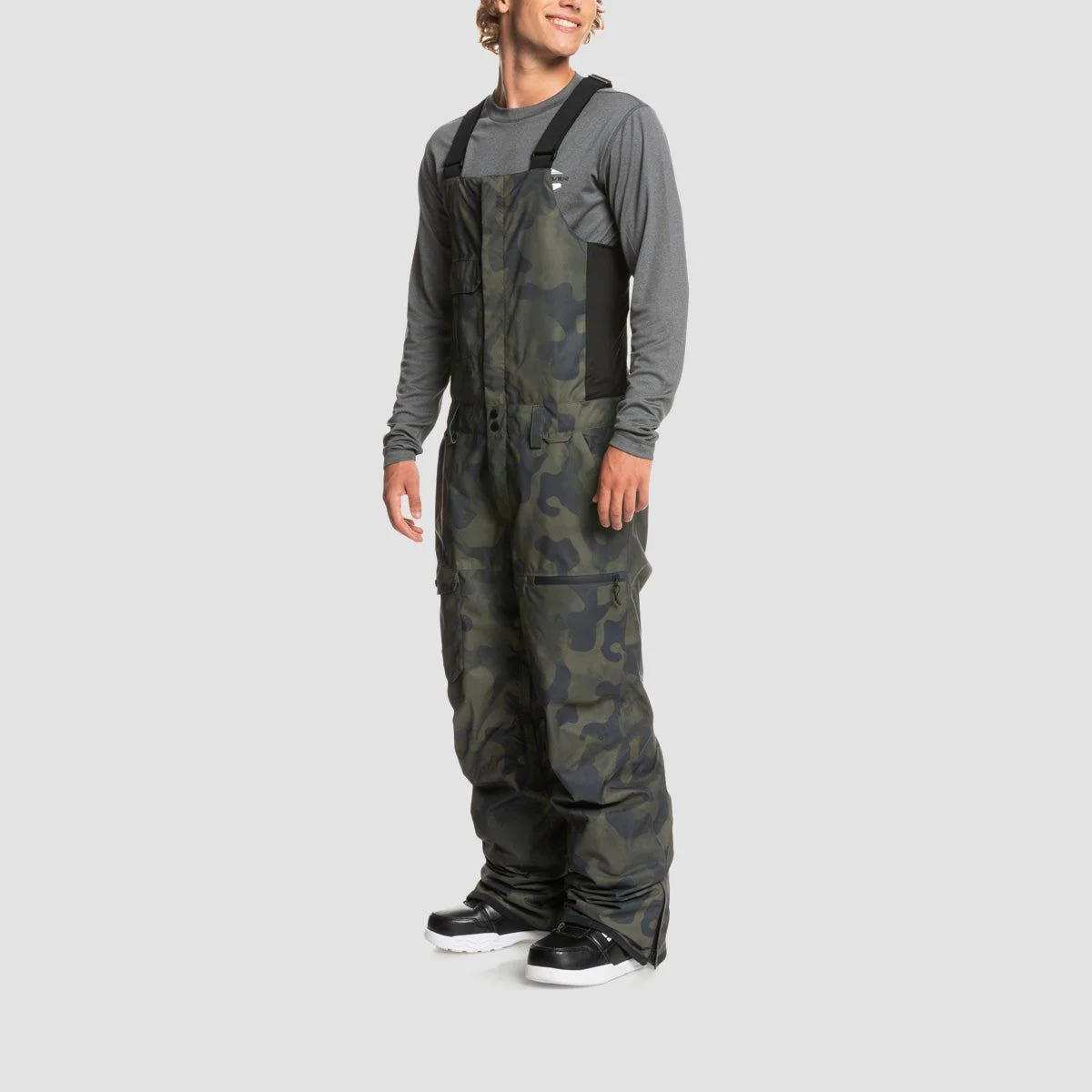 Quiksilver Utility Snow Bib Pants Fade Out Camo - Image 2