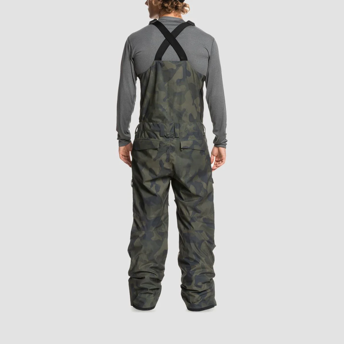 Quiksilver Utility Snow Bib Pants Fade Out Camo - Image 3