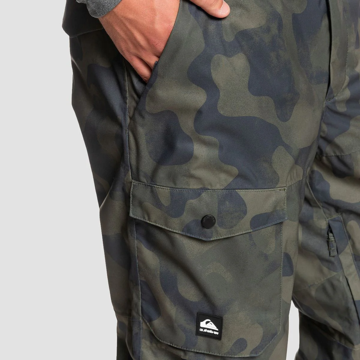 Quiksilver Utility Snow Bib Pants Fade Out Camo - Image 5