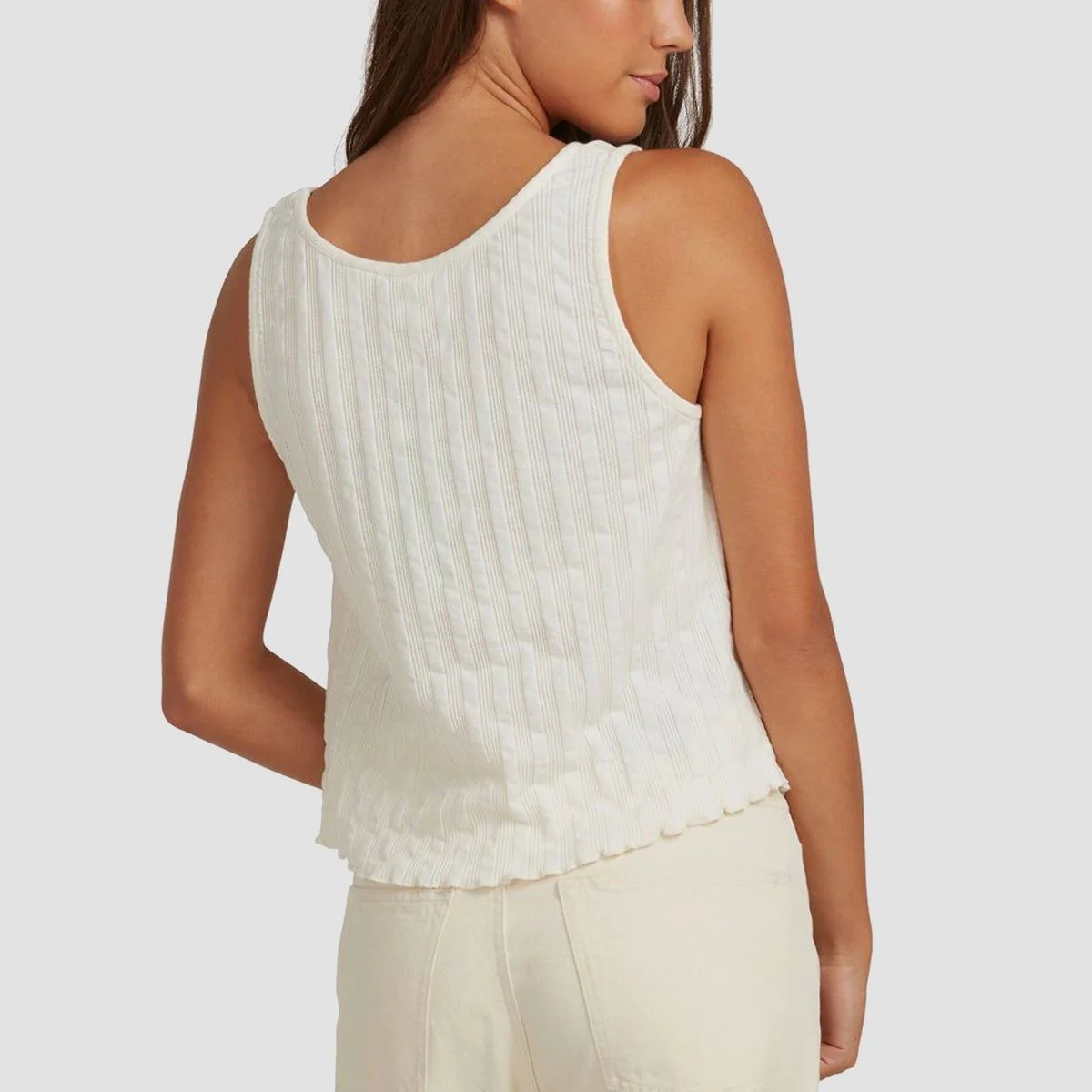 Quiksilver Wild Westland Organic Vest Top Natural - Womens - Image 2