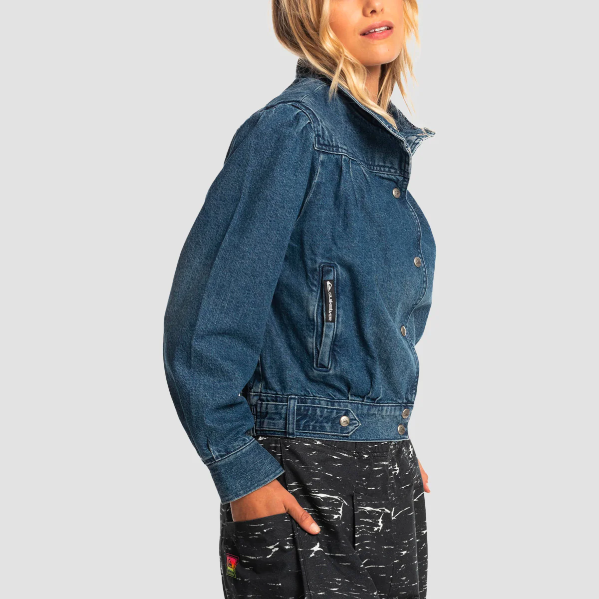 Quiksilver x Stranger Things The Nancy Vintage Denim Jacket Rinse - Womens - Image 2
