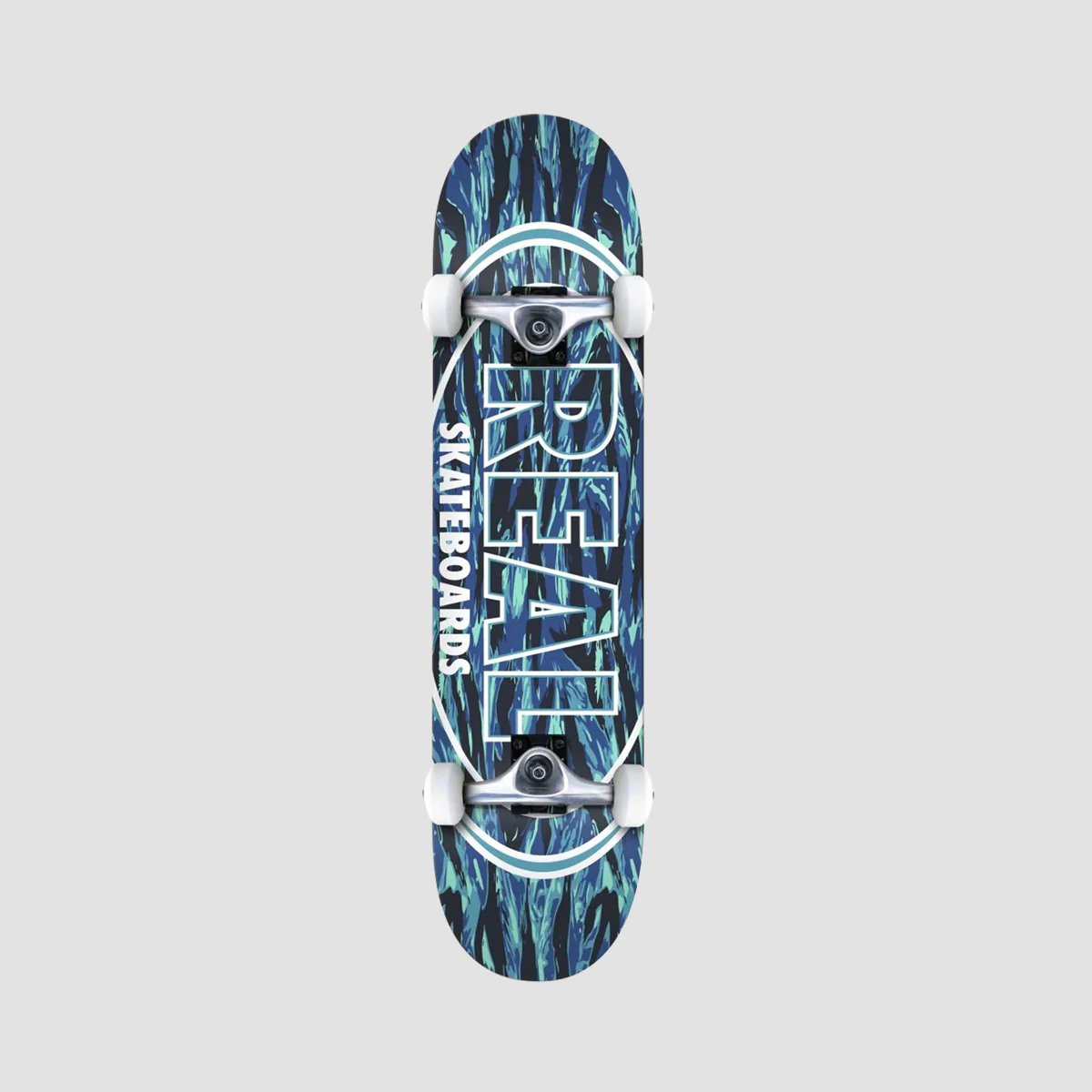 Real Stealth Oval Skateboard Blue - 7.75"