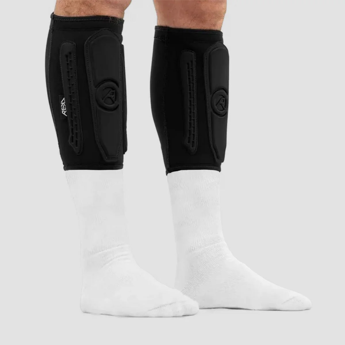 REKD Energy Covert Short Shin Impact Guards Black - Image 2