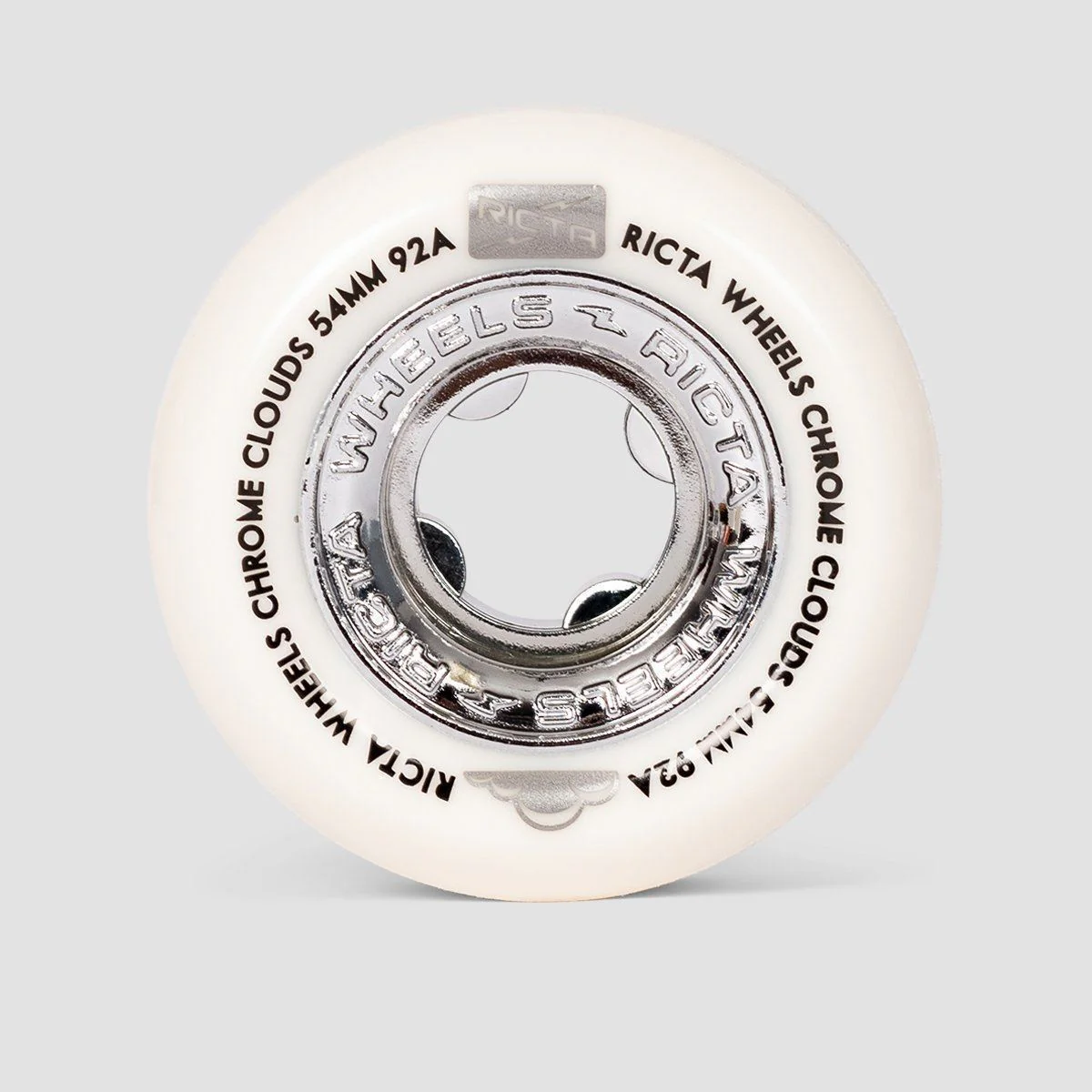 Ricta Chrome Clouds 92a Skateboard Wheels Black 54mm - Image 2