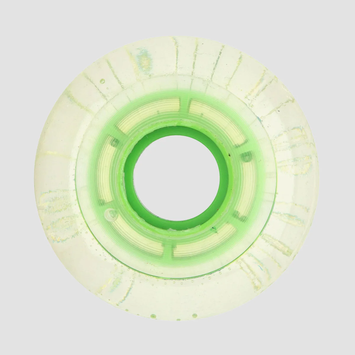 Ricta Clear Splatter Clouds Skateboard Wheels Camo Green 57mm - Image 3
