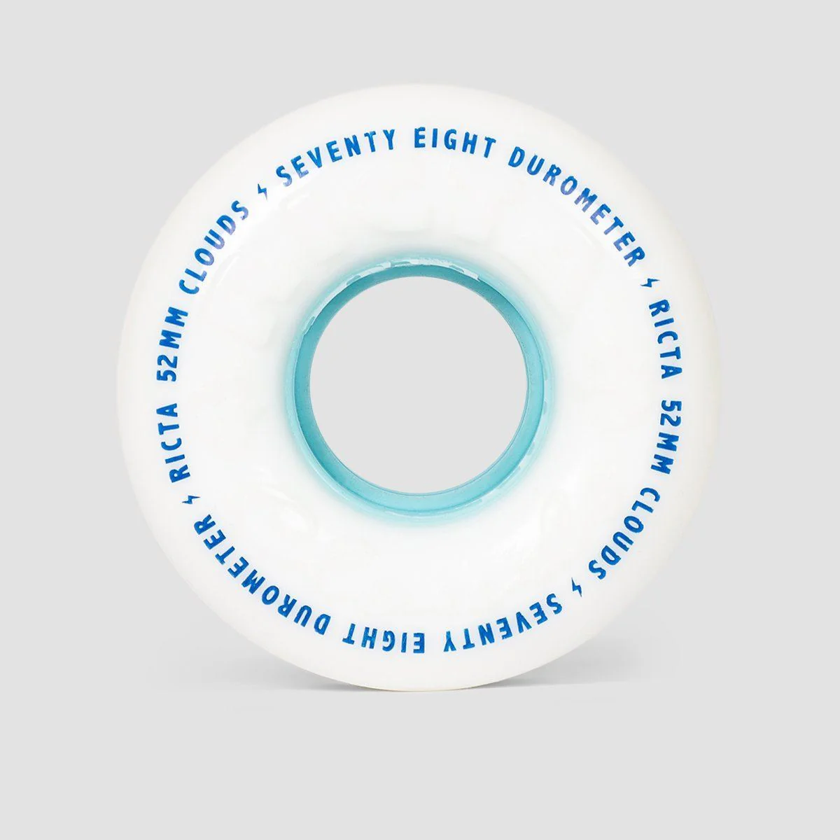 Ricta Clouds 78a Skateboard Wheels White/Blue 52mm - Image 2