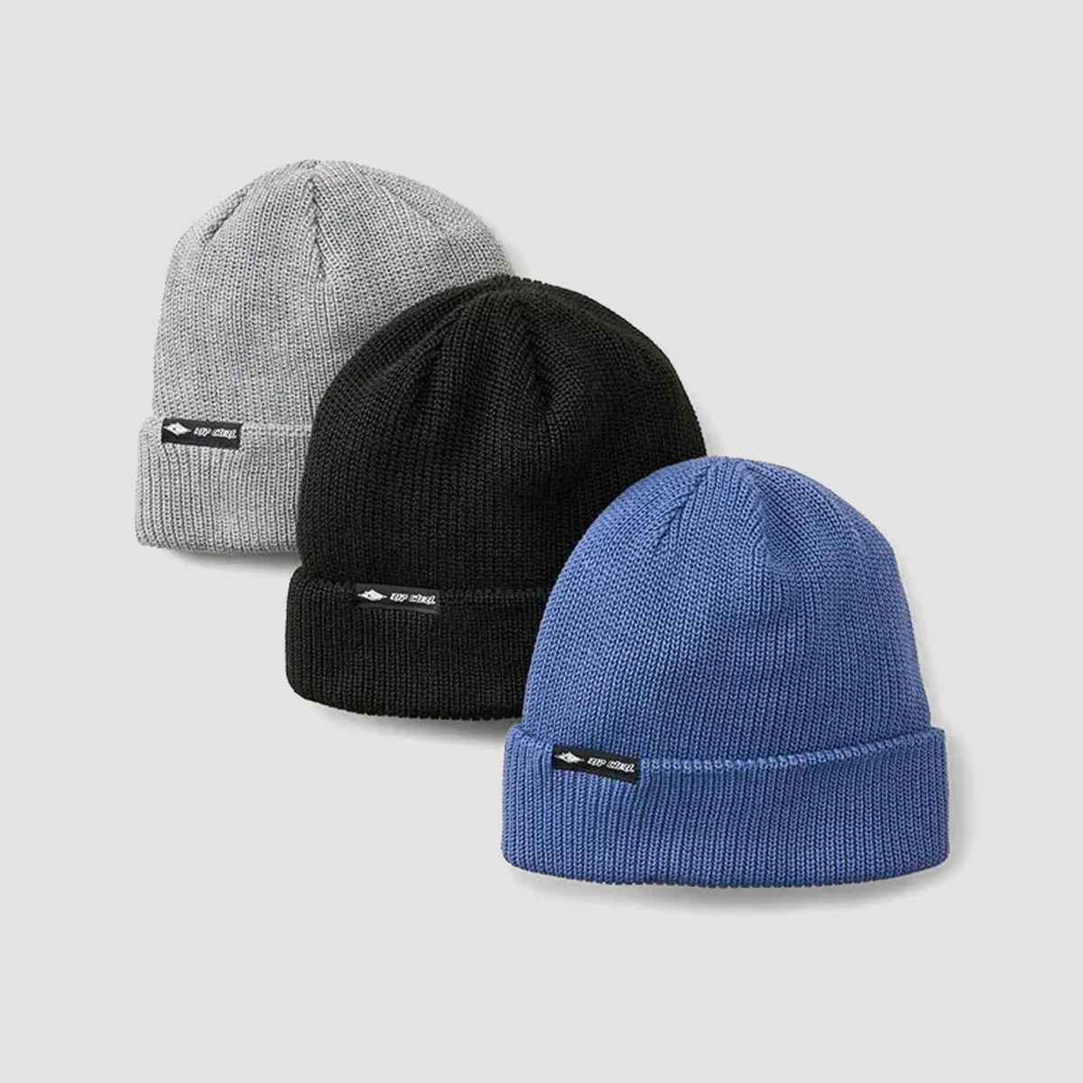 Rip Curl Classic Surf Reg Beanie 3 Pack Black Multi