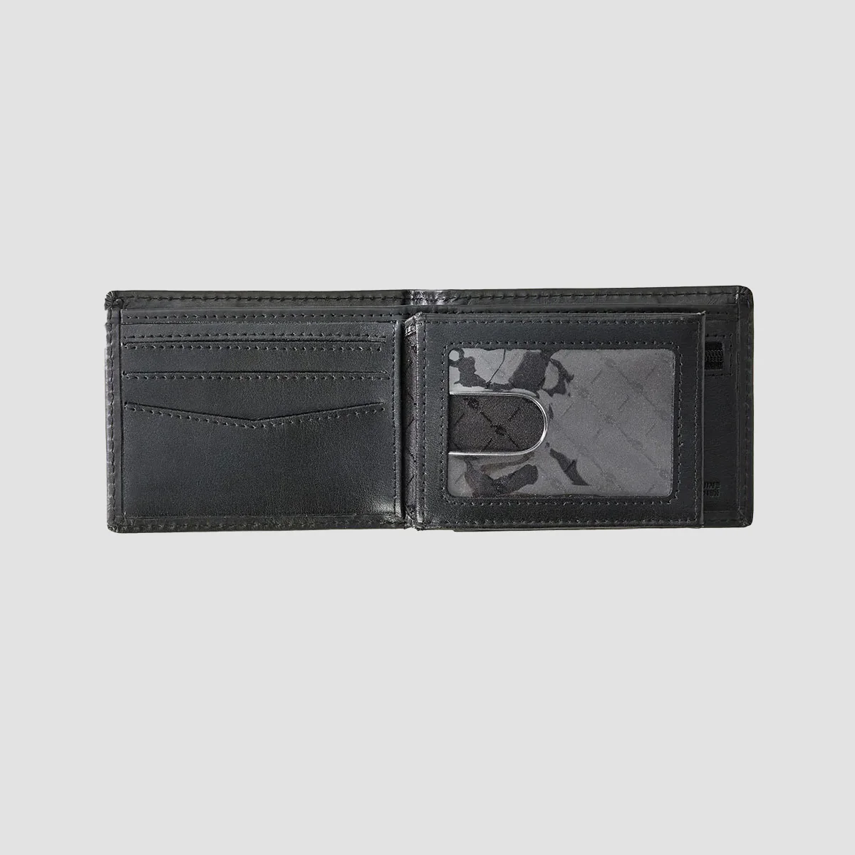 Rip Curl Raw Energy RFID Slim Leather Wallet Black - Image 2