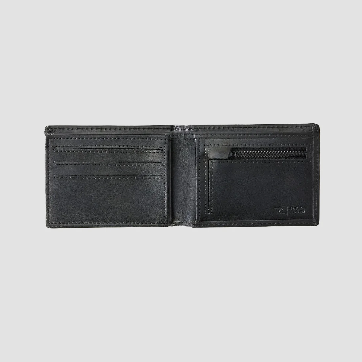 Rip Curl Raw Energy RFID Slim Leather Wallet Black - Image 3