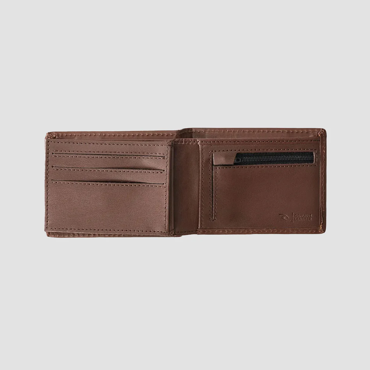 Rip Curl Raw Energy RFID Slim Leather Wallet Brown - Image 3