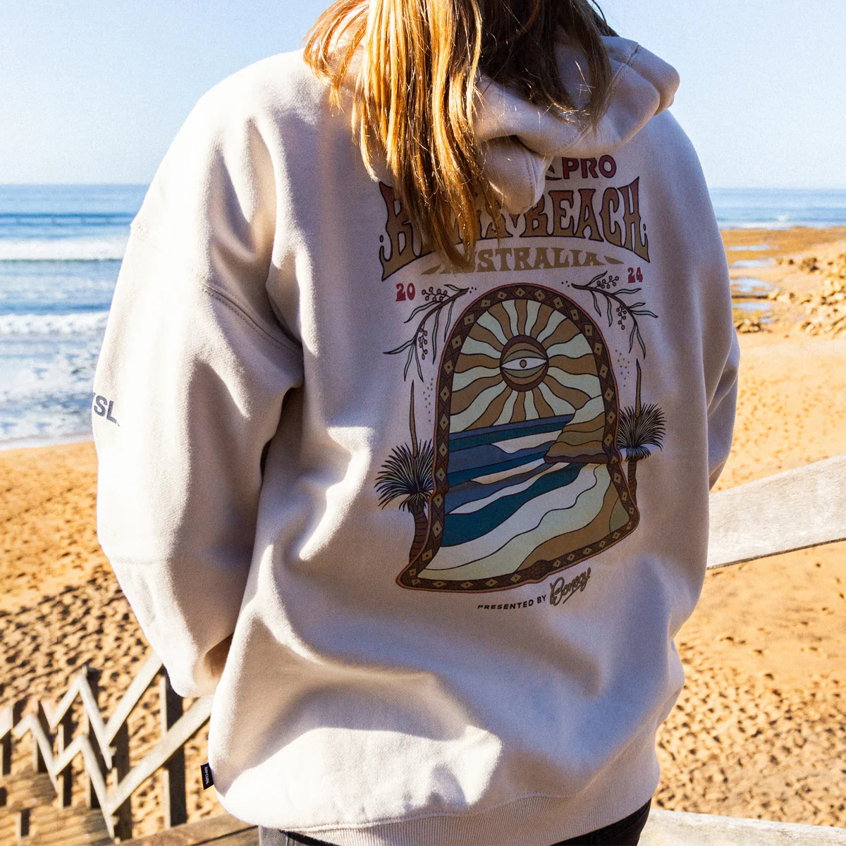 Rip Curl Rip Curl Pro 2024 Pullover Hoodie Vintage White - Image 3