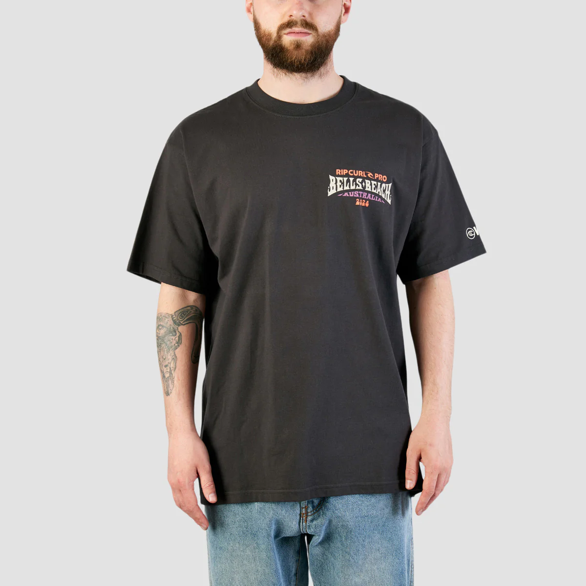 Rip Curl Rip Curl Pro 24 Line Up T-Shirt Washed Black - Image 2