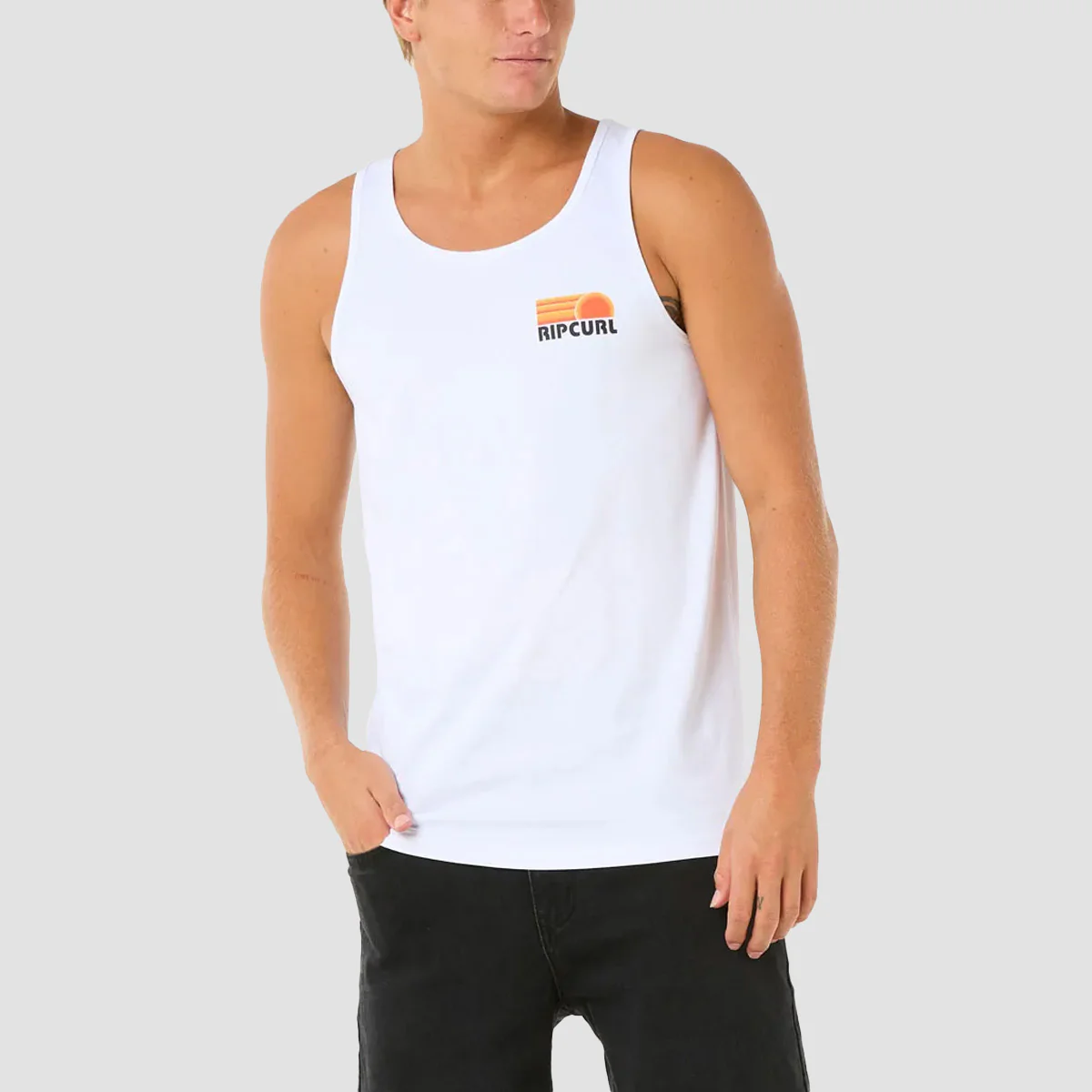 Rip Curl Surf Revival Peaking Tank Vest White