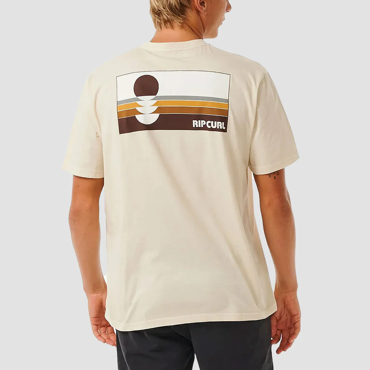 Rip Curl Surf Revivial Peaking T-Shirt Vintage White - Image 2