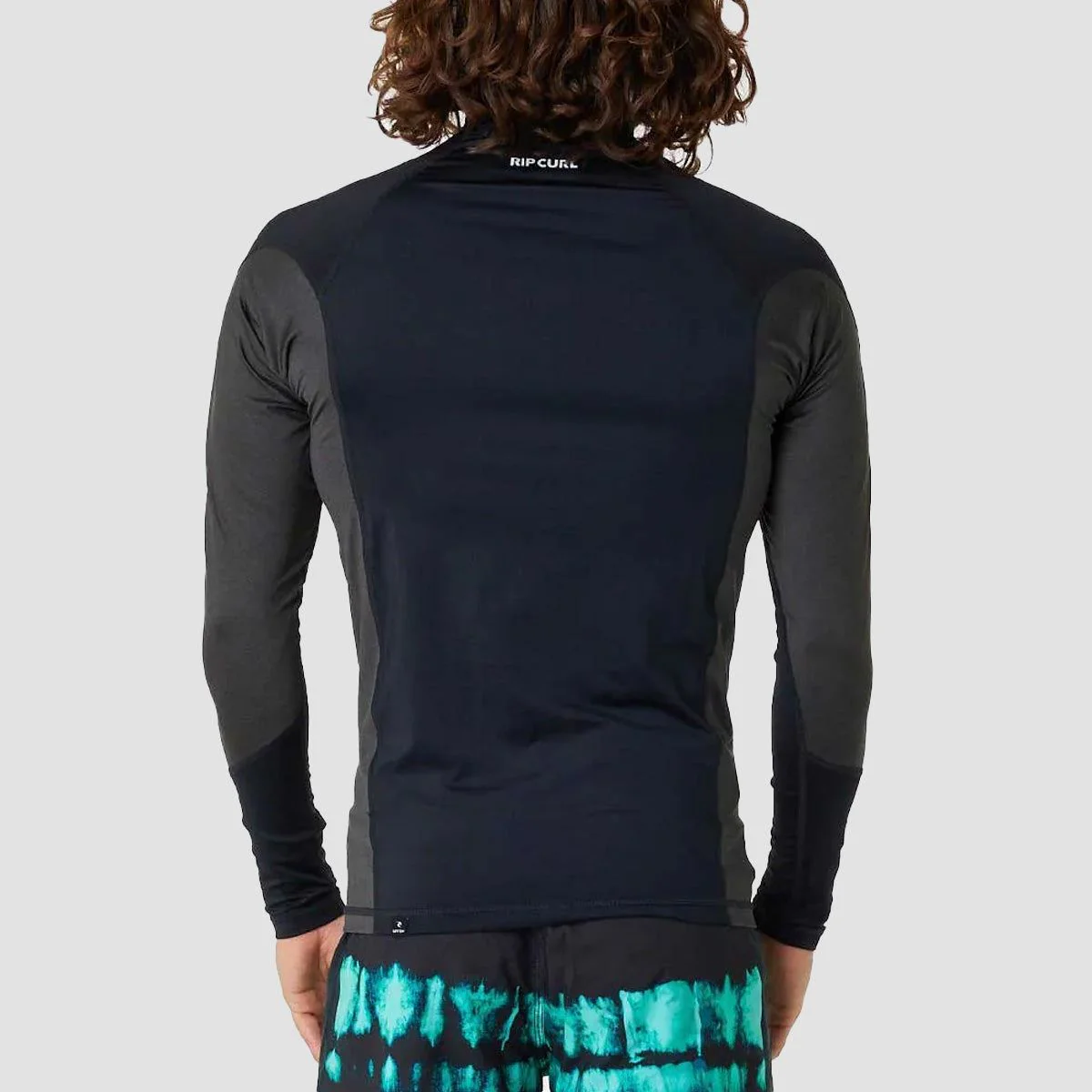 Rip Curl Waves UPF Perf Longsleeve Rash Vest Black - Image 2