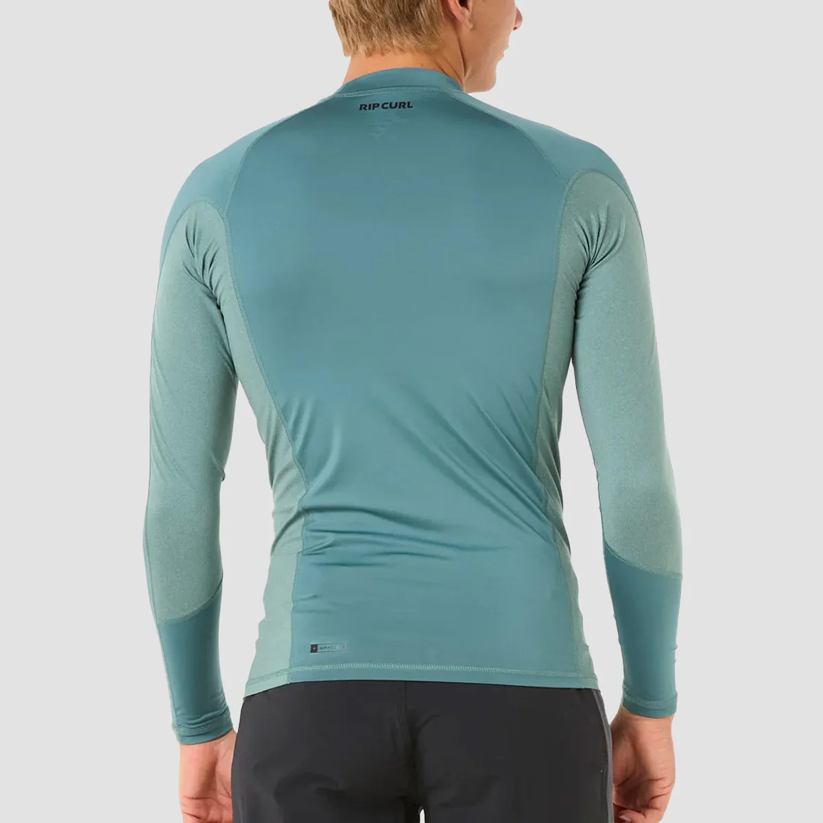 Rip Curl Waves UPF Perf Longsleeve Rash Vest Bluestone - Image 2