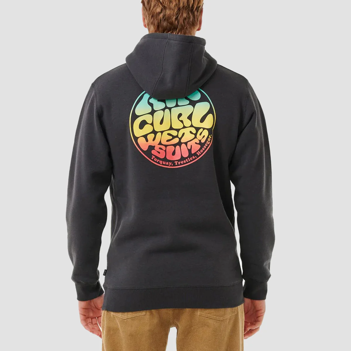 Rip Curl Wetsuit Icon Pullover Hoodie Washed Black - Image 2