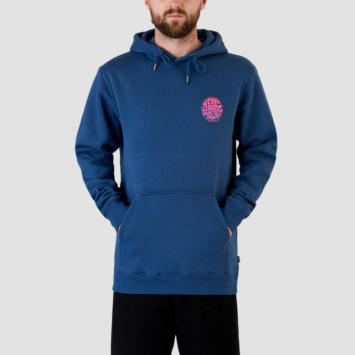 Rip Curl Wetsuit Icon Pullover Hoodie Washed Navy - Image 2