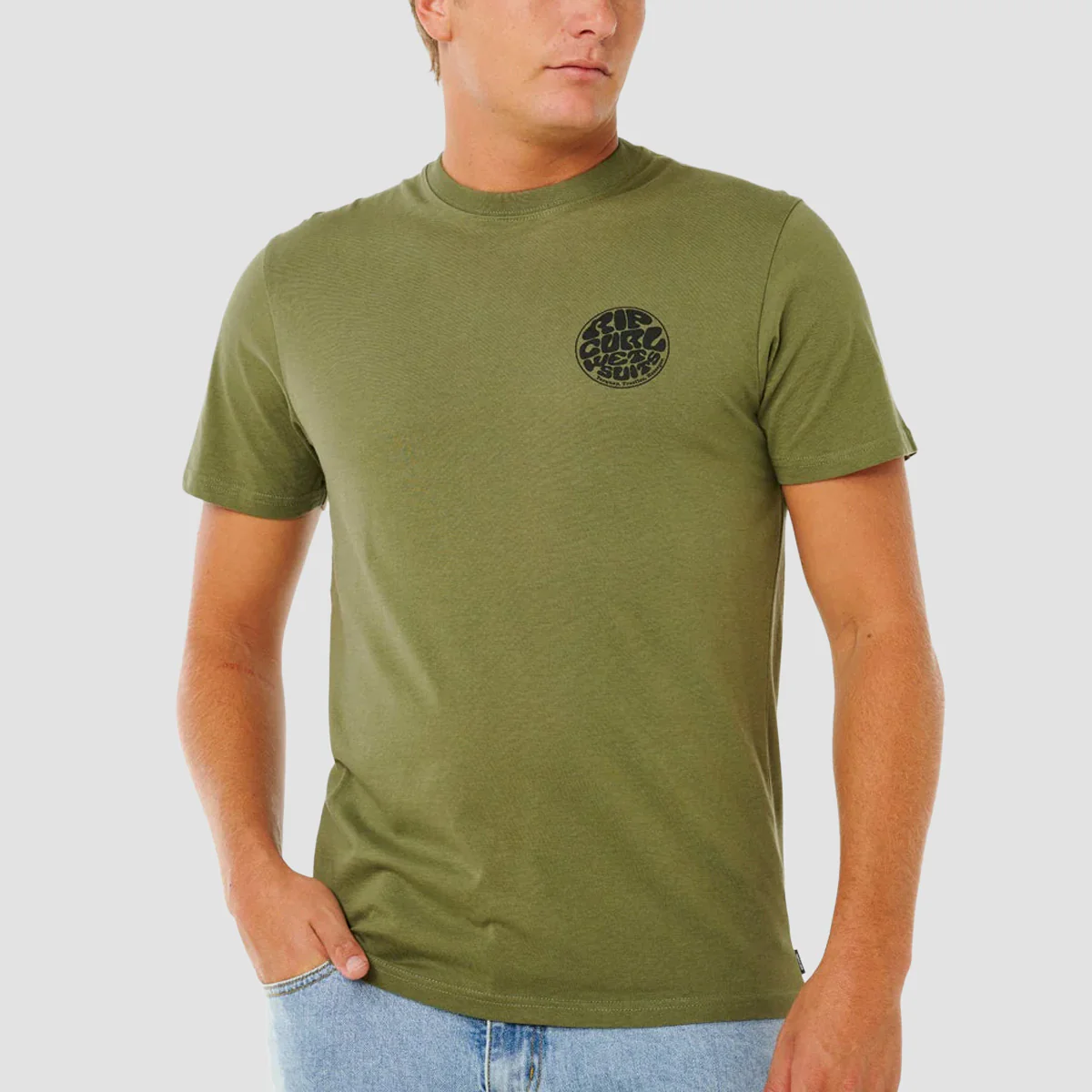 Rip Curl Wettie Icon T-Shirt Surplus Green