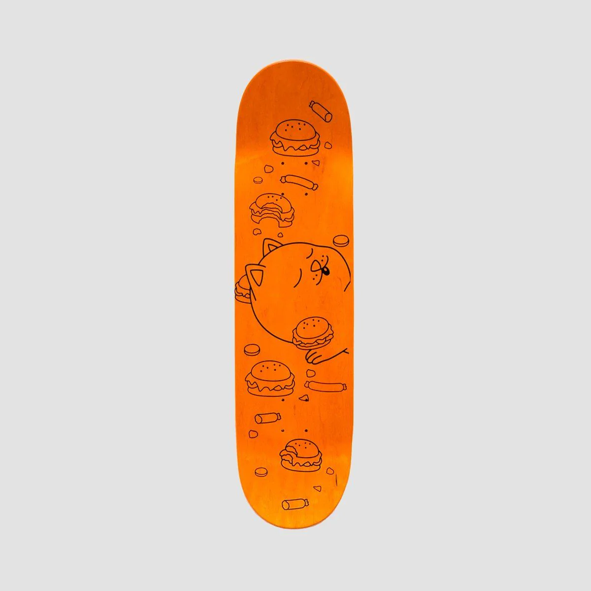 Ripndip Fat Hungry Baby Skateboard Deck Purple - 8" - Image 2