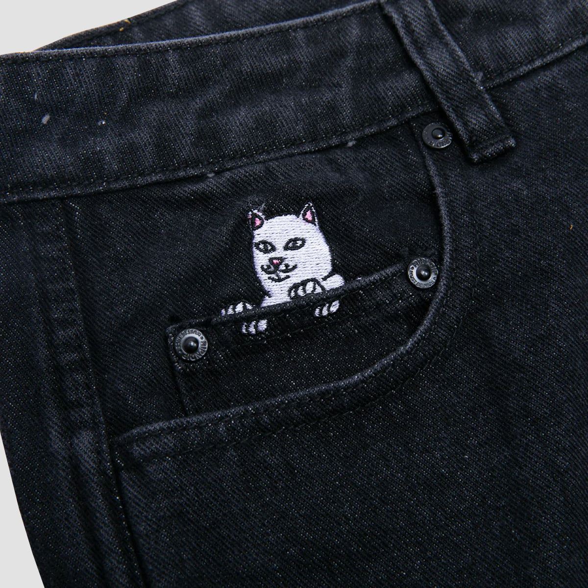 Ripndip La Brea Denim Pants Black Medium Wash - Image 3