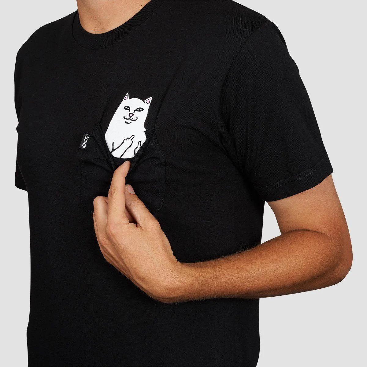 Ripndip Lord Nermal Pocket T-Shirt Black - Image 2