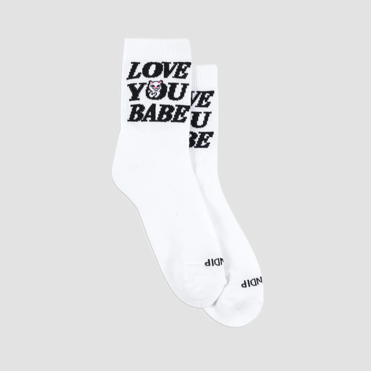 Ripndip Love You Mid Socks White