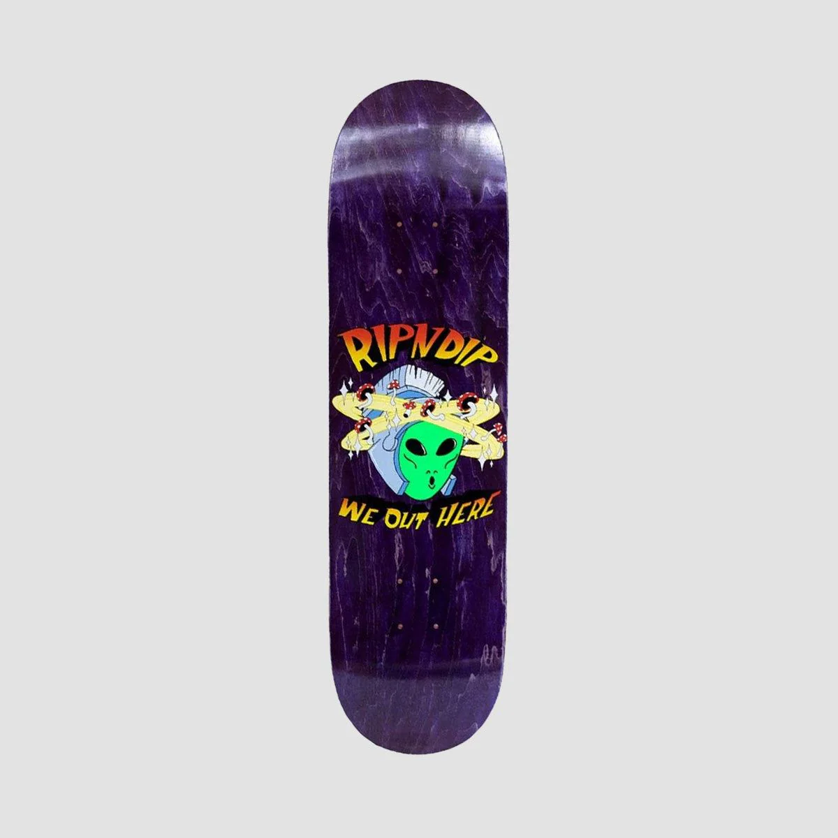 RIPNDIP Out of this World Skateboard Deck Purple - 8.25"