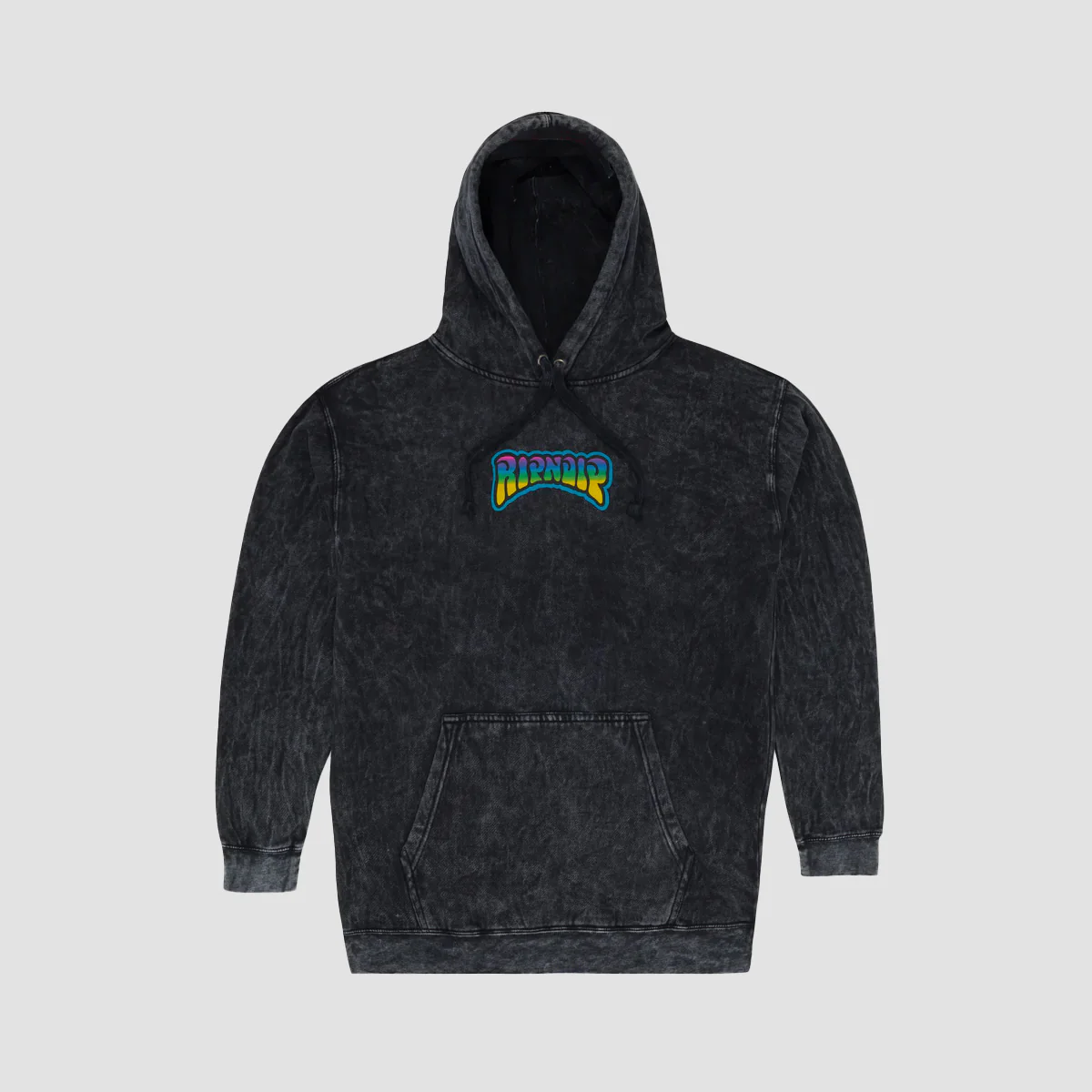 Ripndip Psychedelic Garden Pullover Hoodie Black Mineral Wash