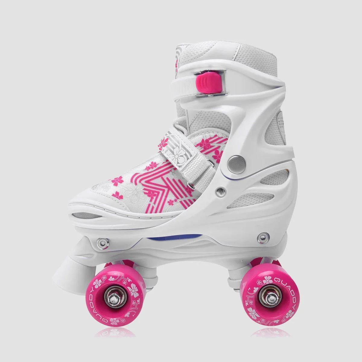 Roces Quaddy 3.0 Adjustable Quad Skates White/Pink - Kids - Image 2