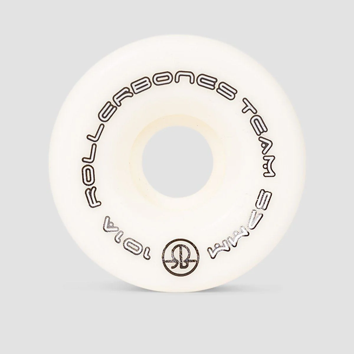 Rollerbones Team Logo 101a Quad Wheels x8 White 57mm - Image 2